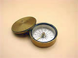 Early 19th Century Victorian brass compass 